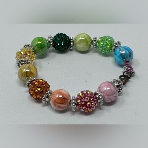 Multicolored bead bracelet